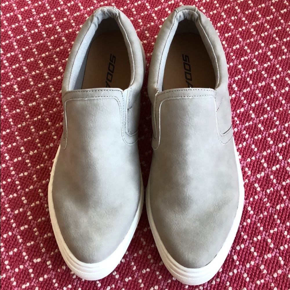 SODA grey sneakers (size 9)- never worn